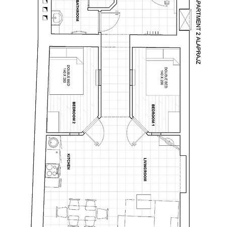 2 Bedroom Center Apartmán Budapešť